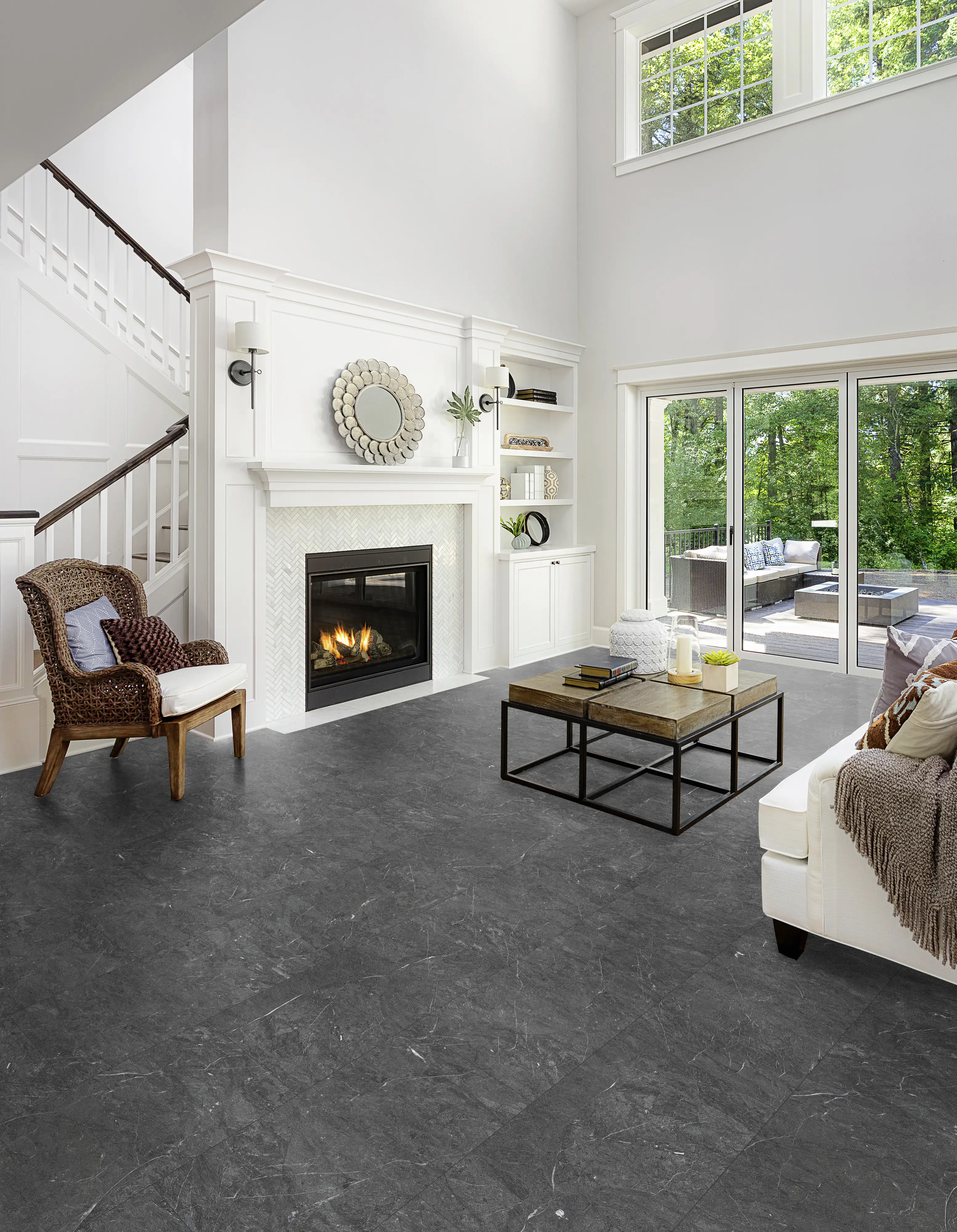 Classen Vinylboden Fliese Infinity dark 63,8 x 31 cm