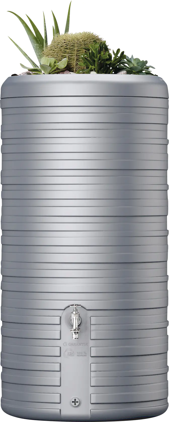 Garantia Regenspeicher Nordic 2in1 300 L steingrau mit Pflanzschale