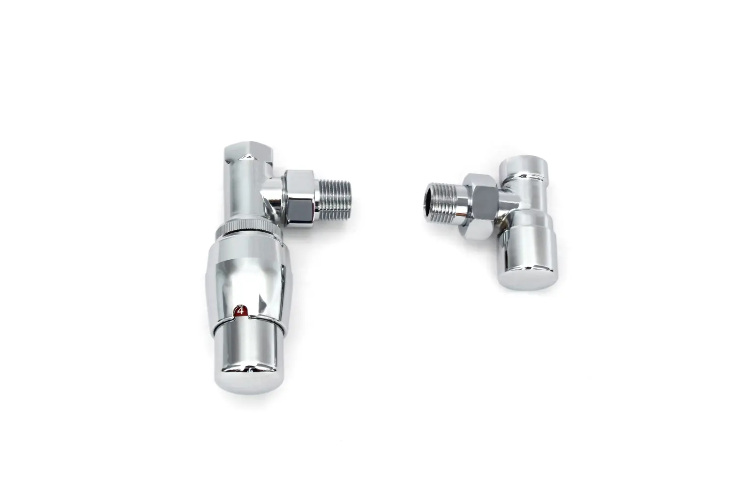 Ximax Heizkörperthermostat-Set Royal Eck-Ausführung 15 mm chrom