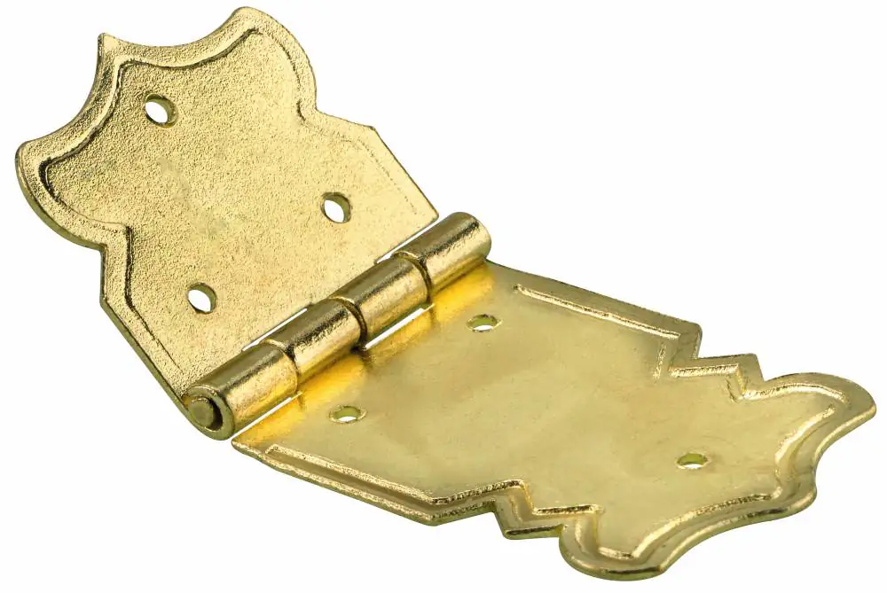 Hettich Schatullenscharnier vermessingt 47 x 20 mm