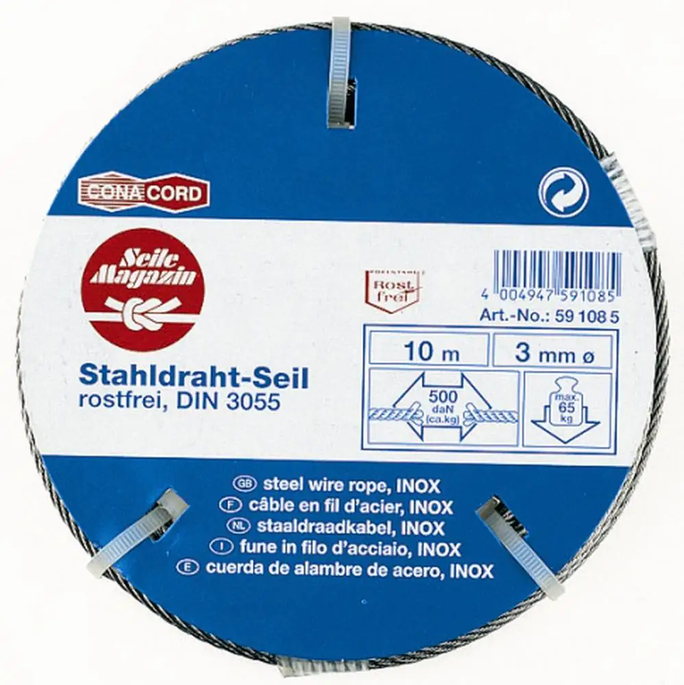 Conacord Drahtseil Ø 3 mm x 10 m