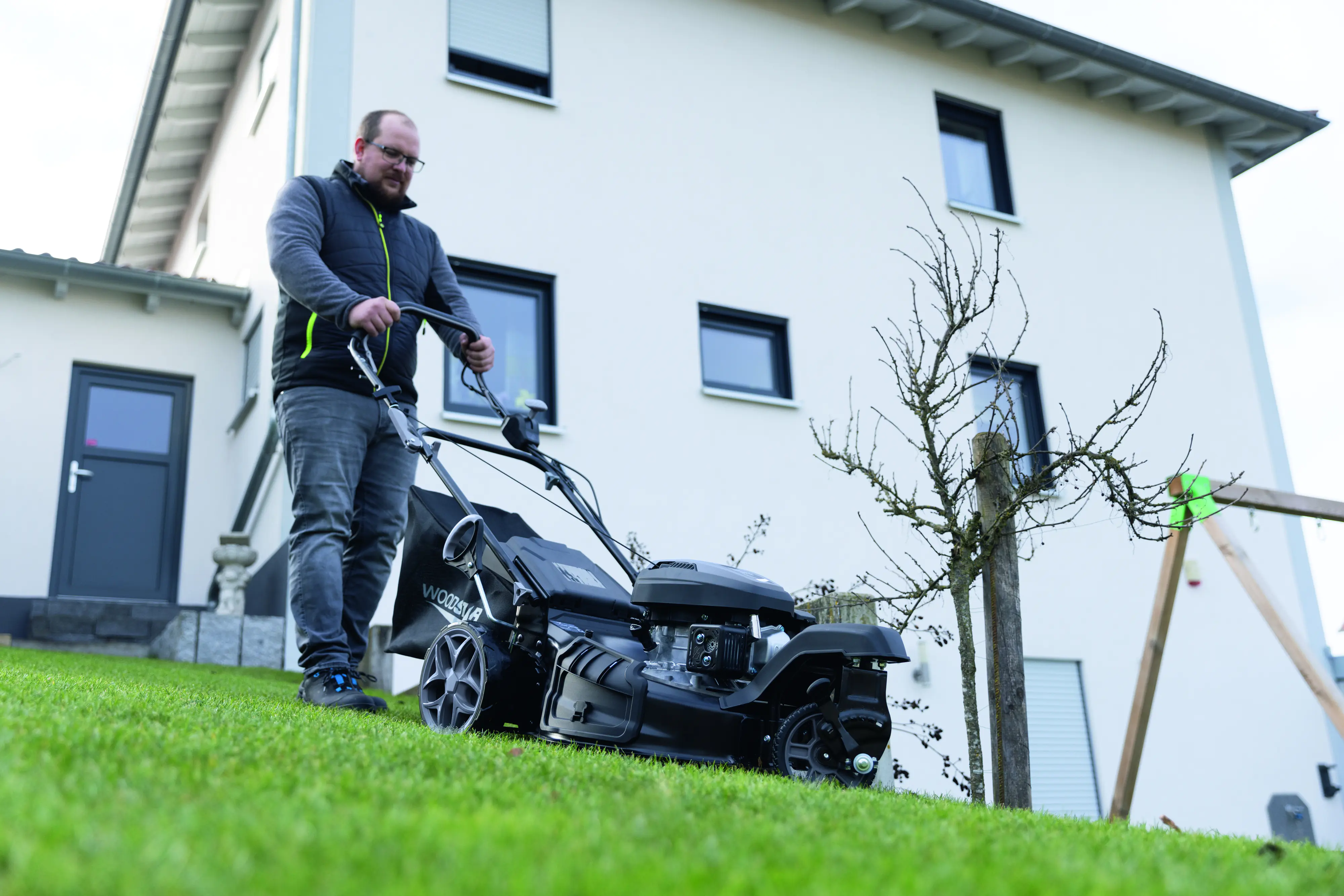 Woodster Benzin-Rasenmäher BLM510-173S-Trike, 51cm Schnittbreite 