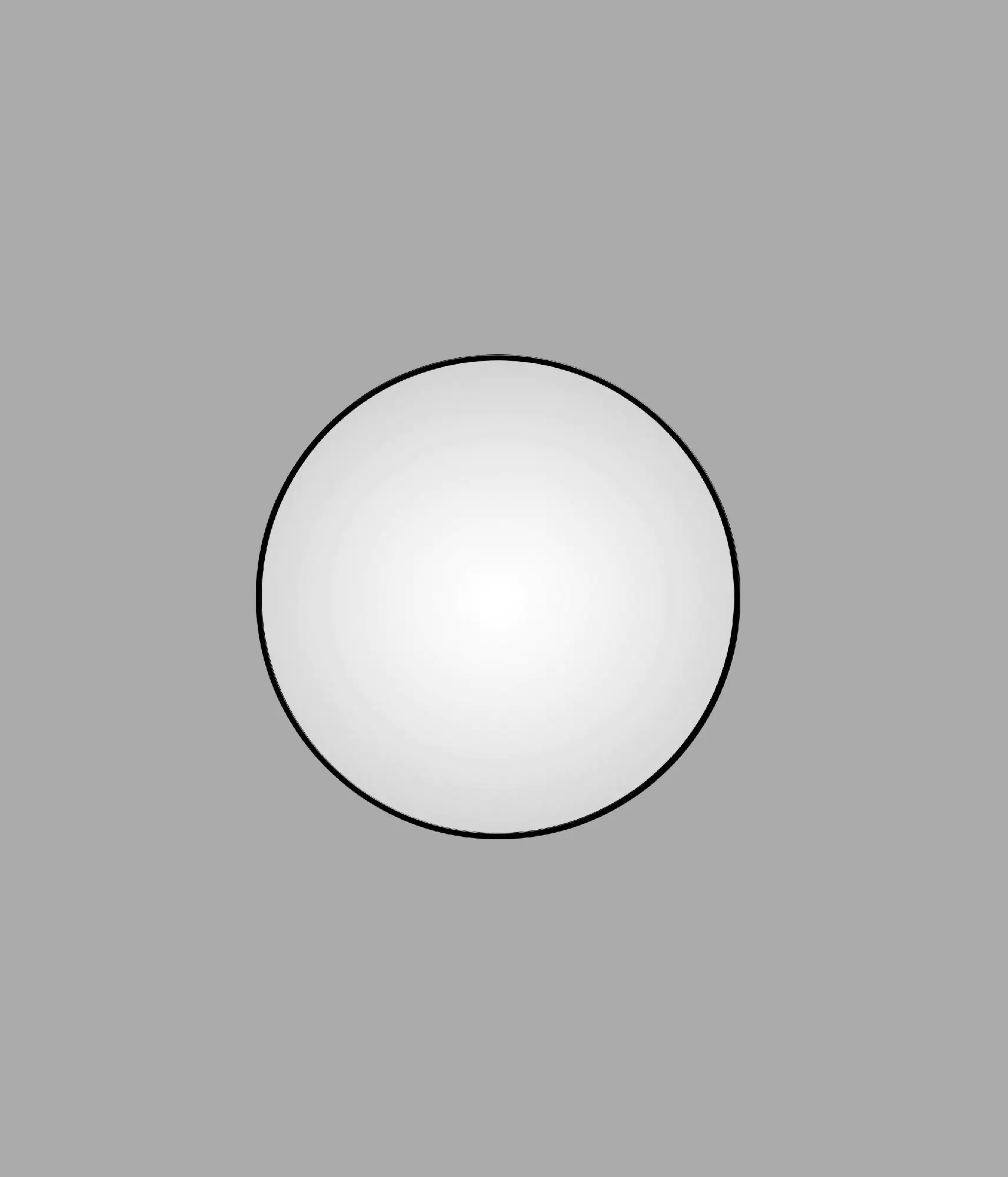 DSK Design Spiegel Silver Globo Ø100 cm, schwarz