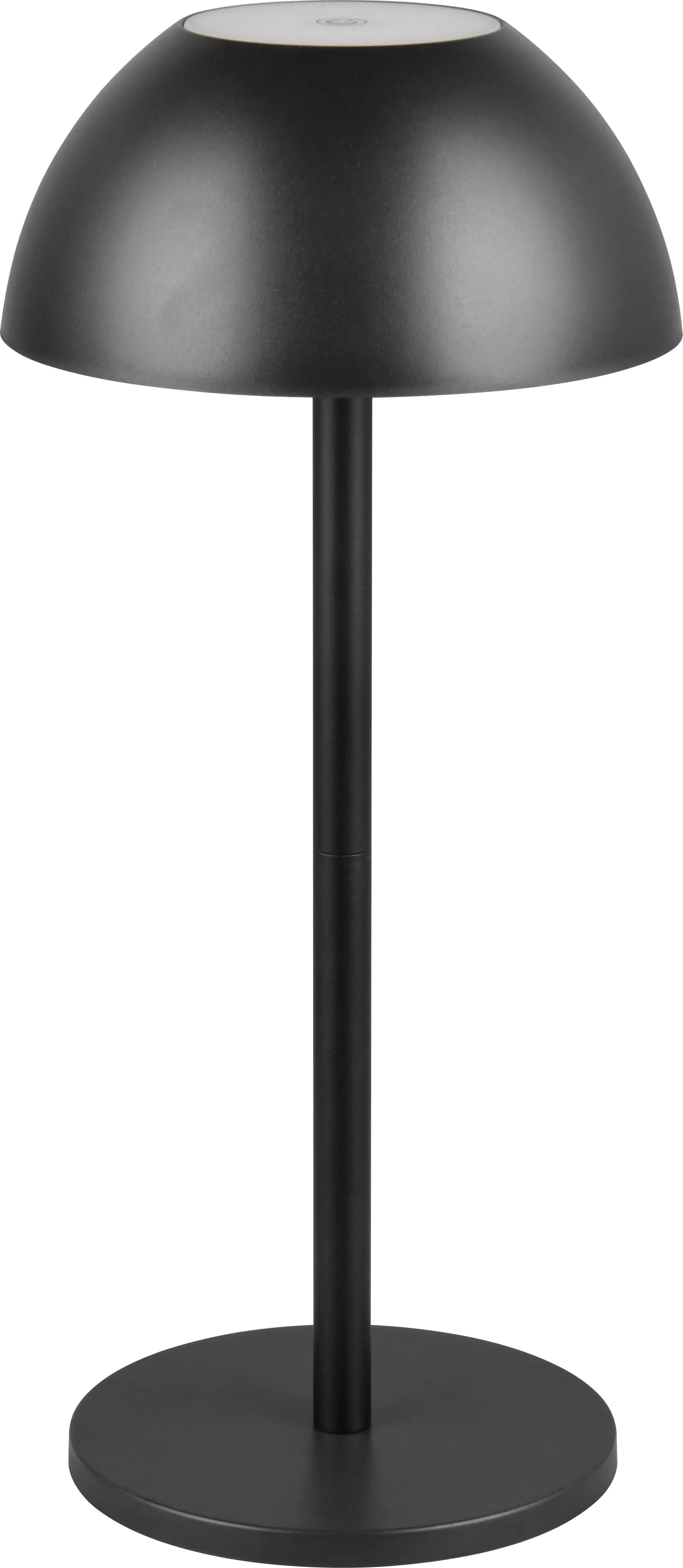 Reality Leuchten LED Akku-Tischleuchte Ricardo schwarz 30 cm warmweiß