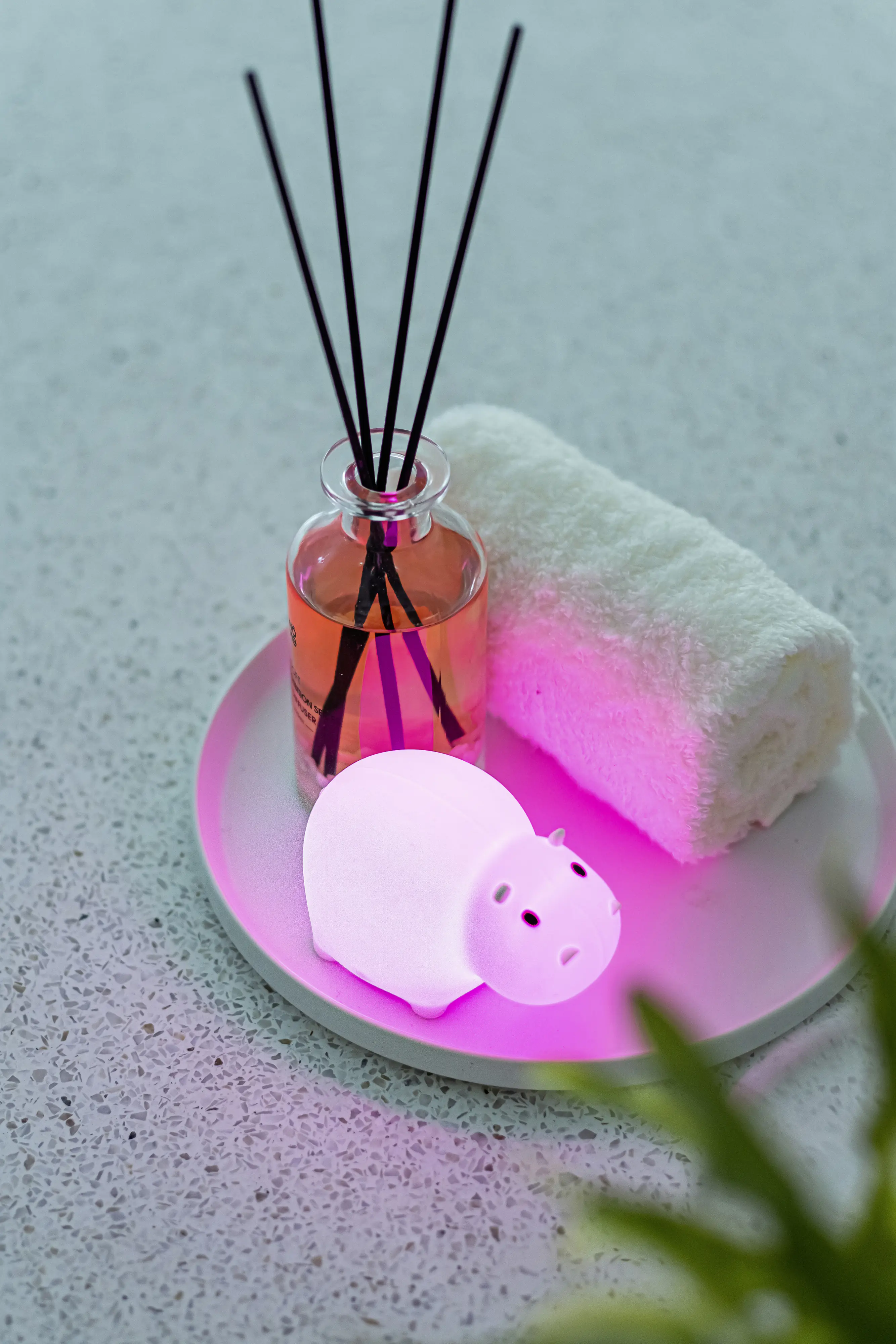 Megalight LED-Badelicht Swimmy Hippo 0,1W RGBW weiß IP66