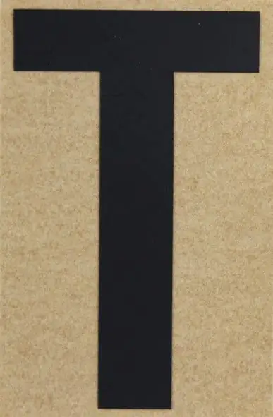 Conacord Klebebuchstabe "T" 65 x 100 mm