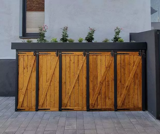 Mülltonnen-Verkleidung bauen