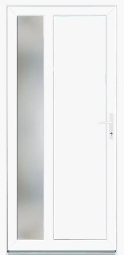 Panto Nebeneingangstür Kunststoff 511 weiß DIN rechts 88 x 198 cm 