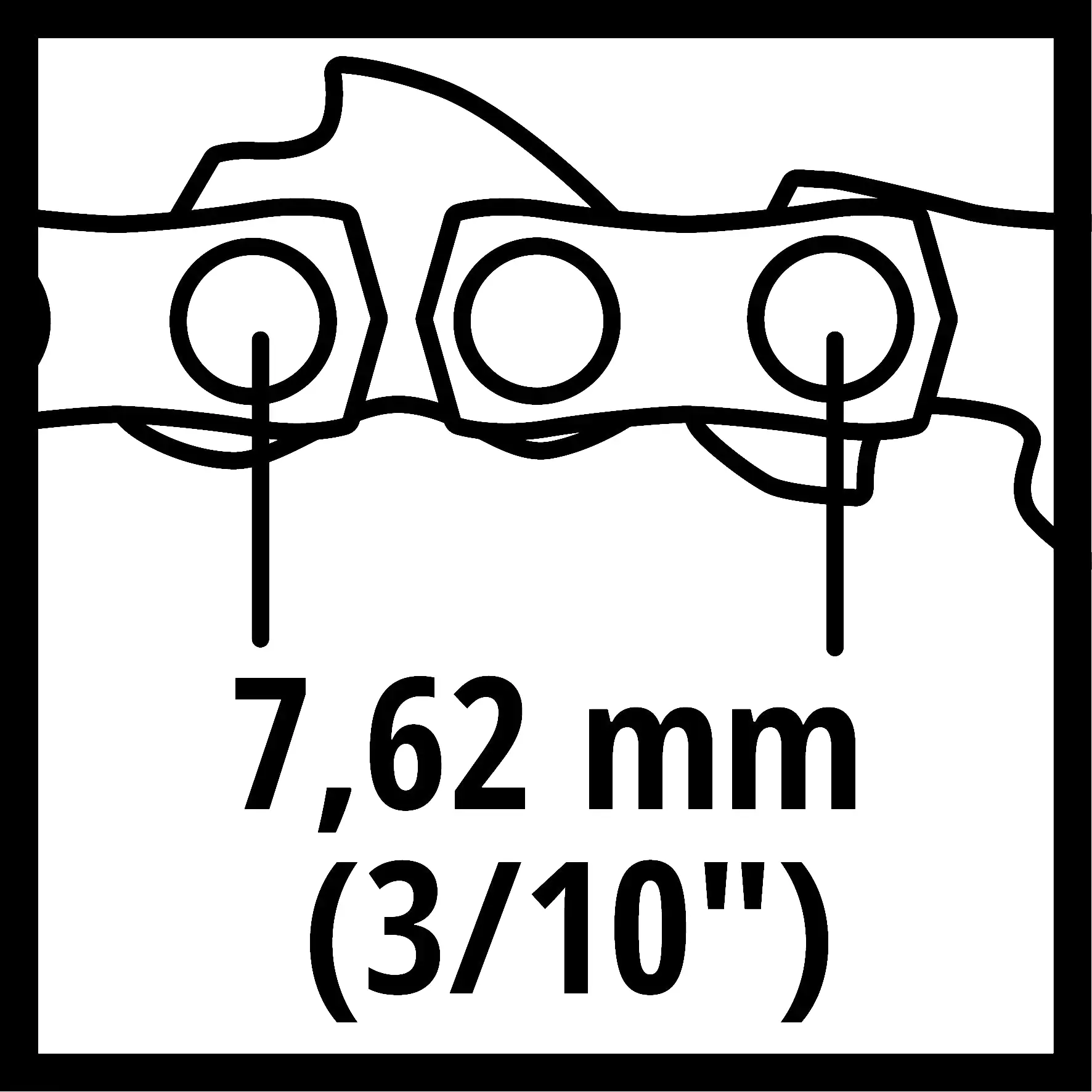 Einhell Ersatzkette für Einhell Kettensägen 15 cm