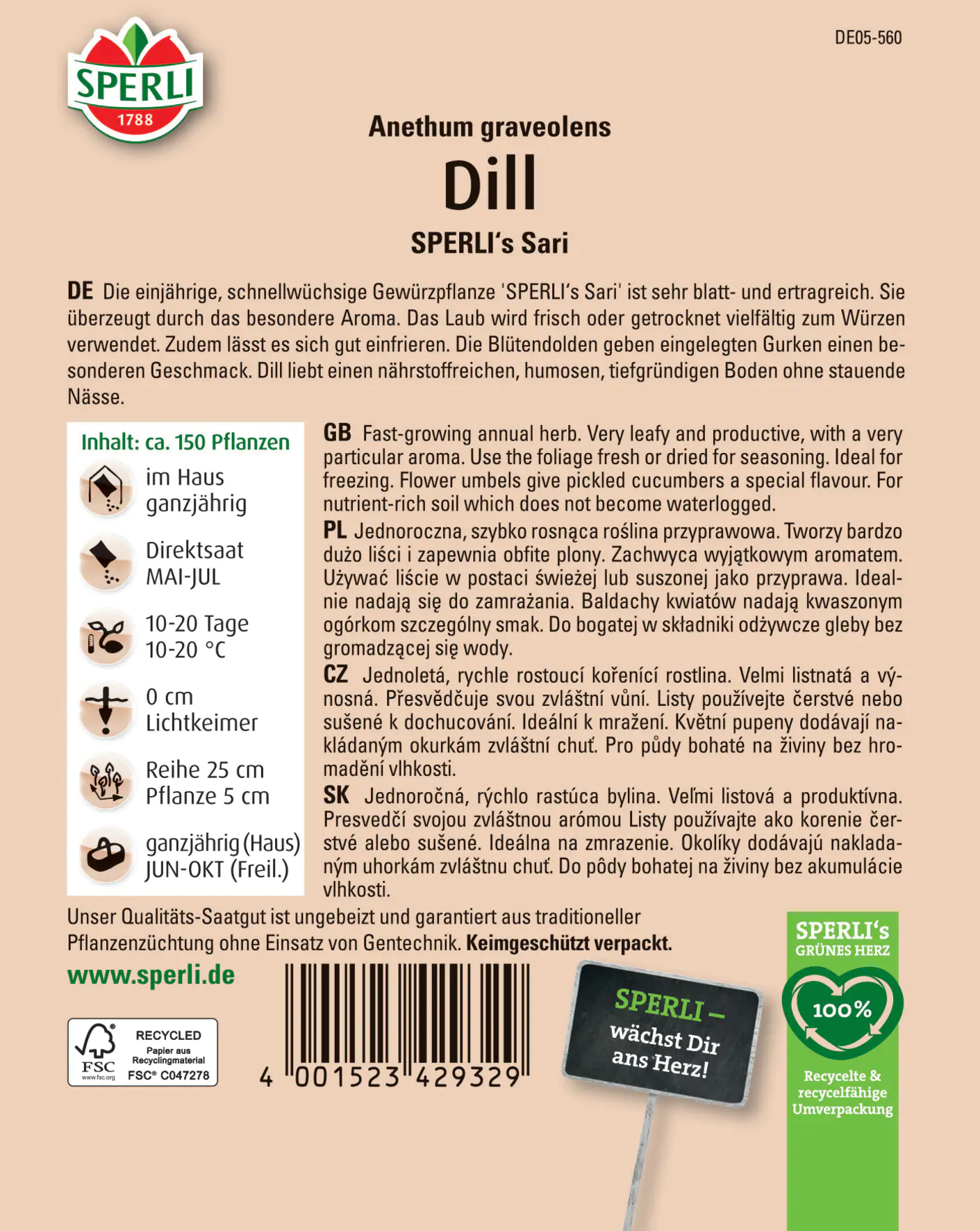 Sperli Dill Sperli 's Sari