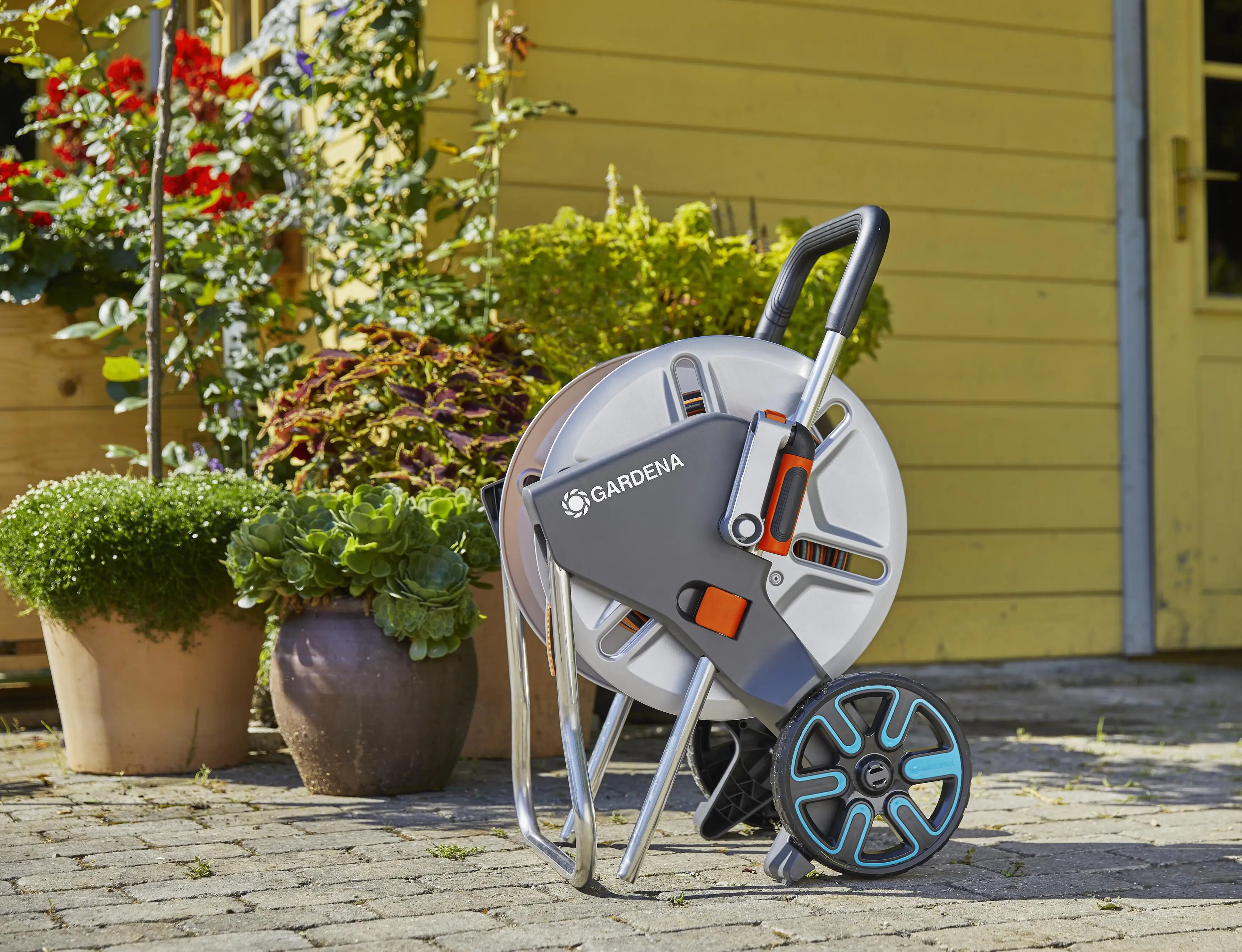 Gardena Schlauchwagen CleverRoll M Metall ohne Schlauch