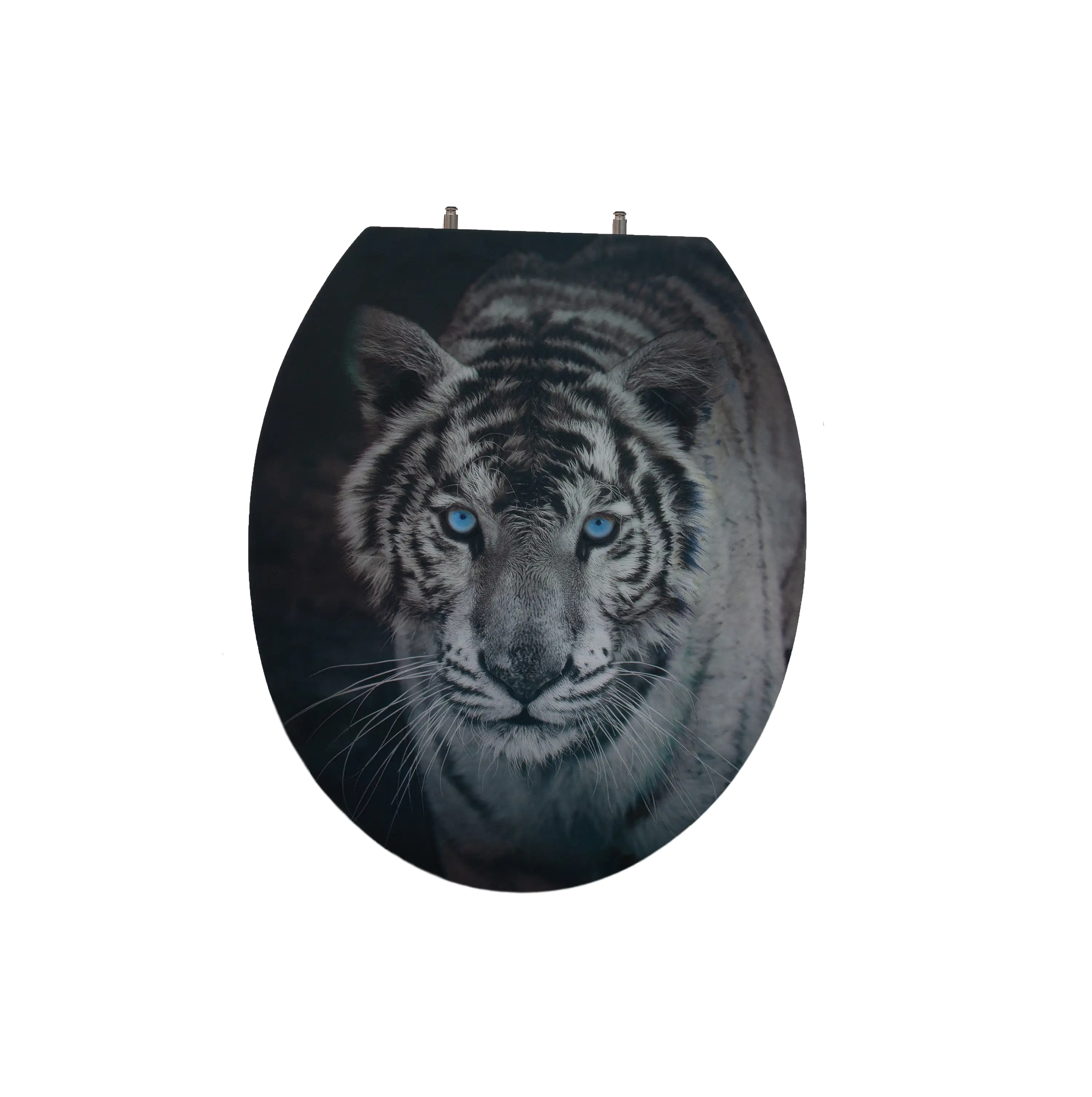Primaster WC-Sitz mit Absenkautomatik Tiger 3D weiß