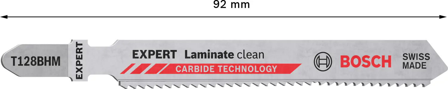 Bosch Expert Stichsägeblätter Laminate Clean T128BHM 3 Stück