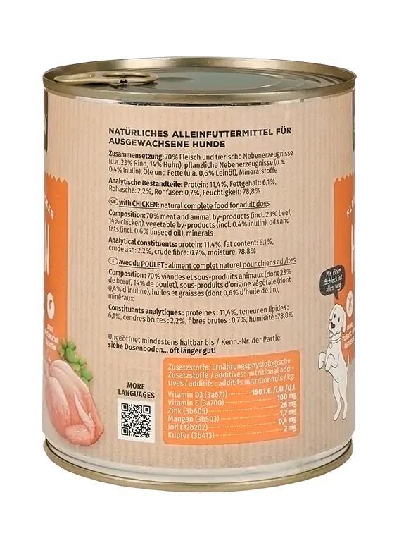 Primox Hundenassfutter Adult getreidefrei 800 g Huhn