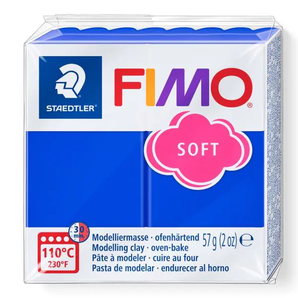 Fimo Soft brillantblau 57 Gramm