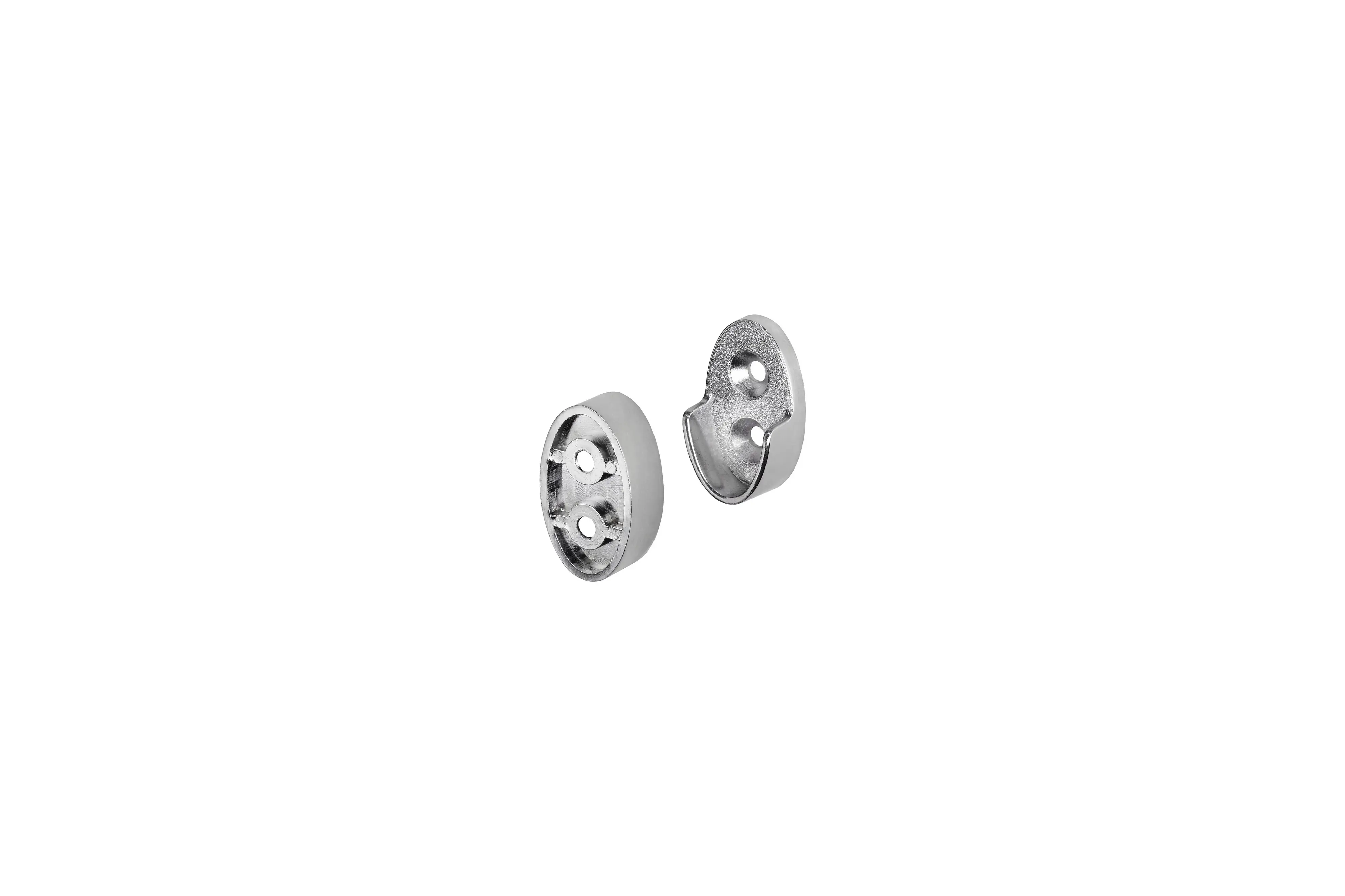 Dolle Schrankrohrlager-Set Wall 2,5 x 4,1 cm chrome 2 Stück