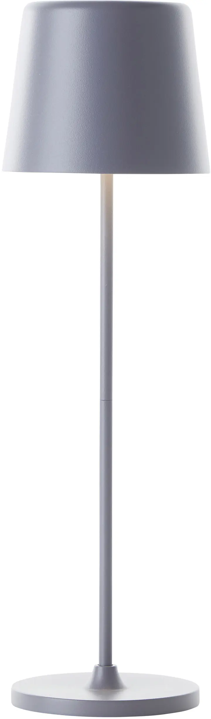 Brilliant LED Akku-Tischlampe Kaami 37 cm dimmbar USB-Kabel grau warmweiß 