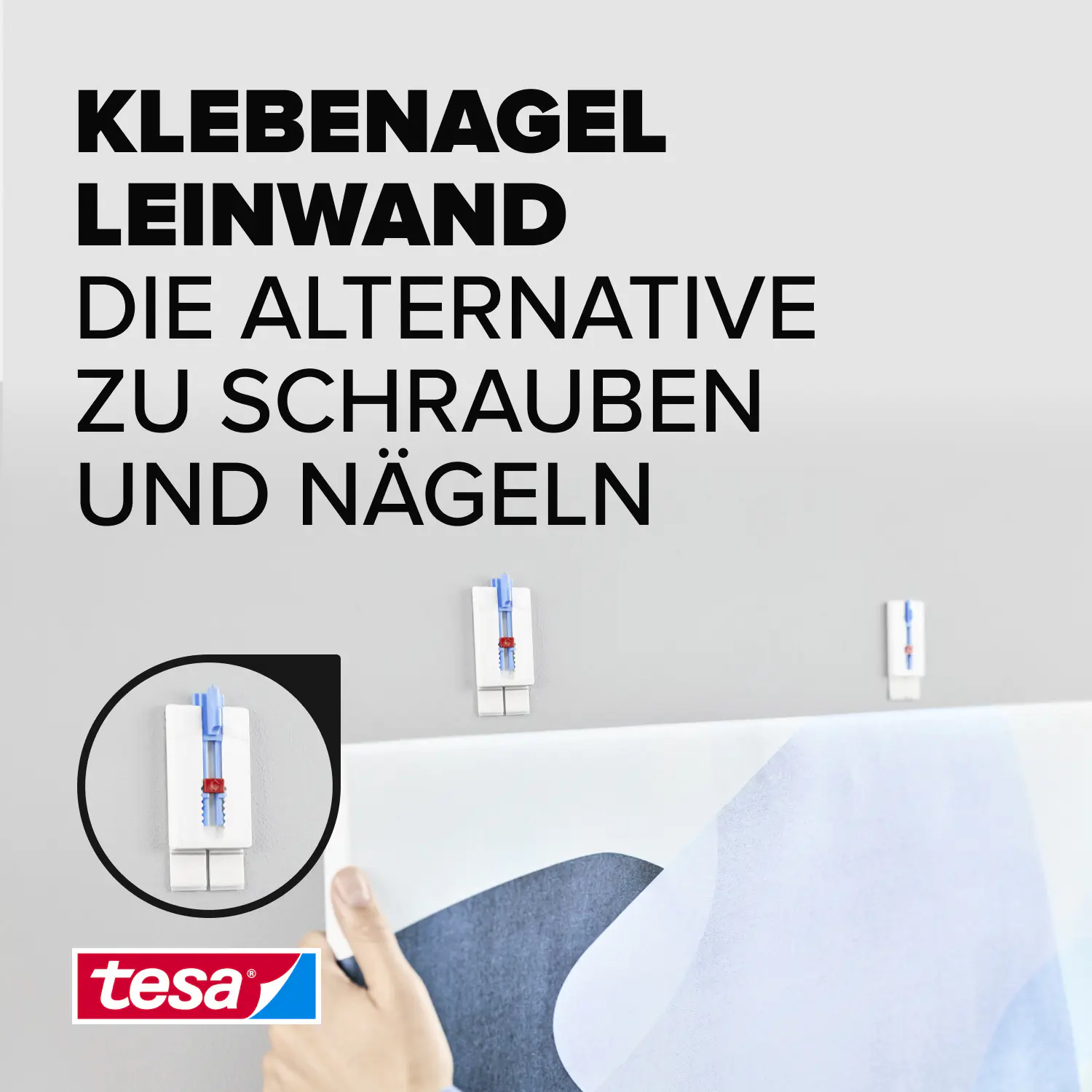 tesa Klebenagel Traglast 2 kg, 2 Stück