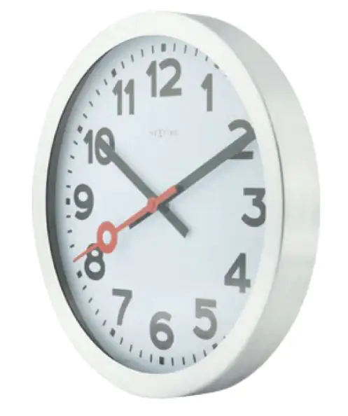 Nextime Tisch- Wanduhr Station Ø 19 cm weiß