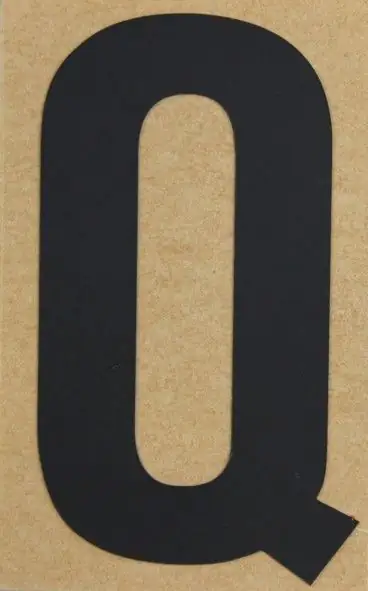 Conacord Klebebuchstabe "Q" 65 x 100 mm