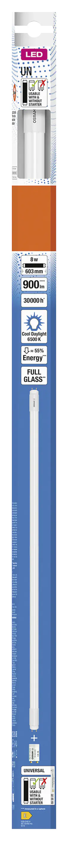 Osram LED Röhre 60 cm G13 8 W kaltweiß