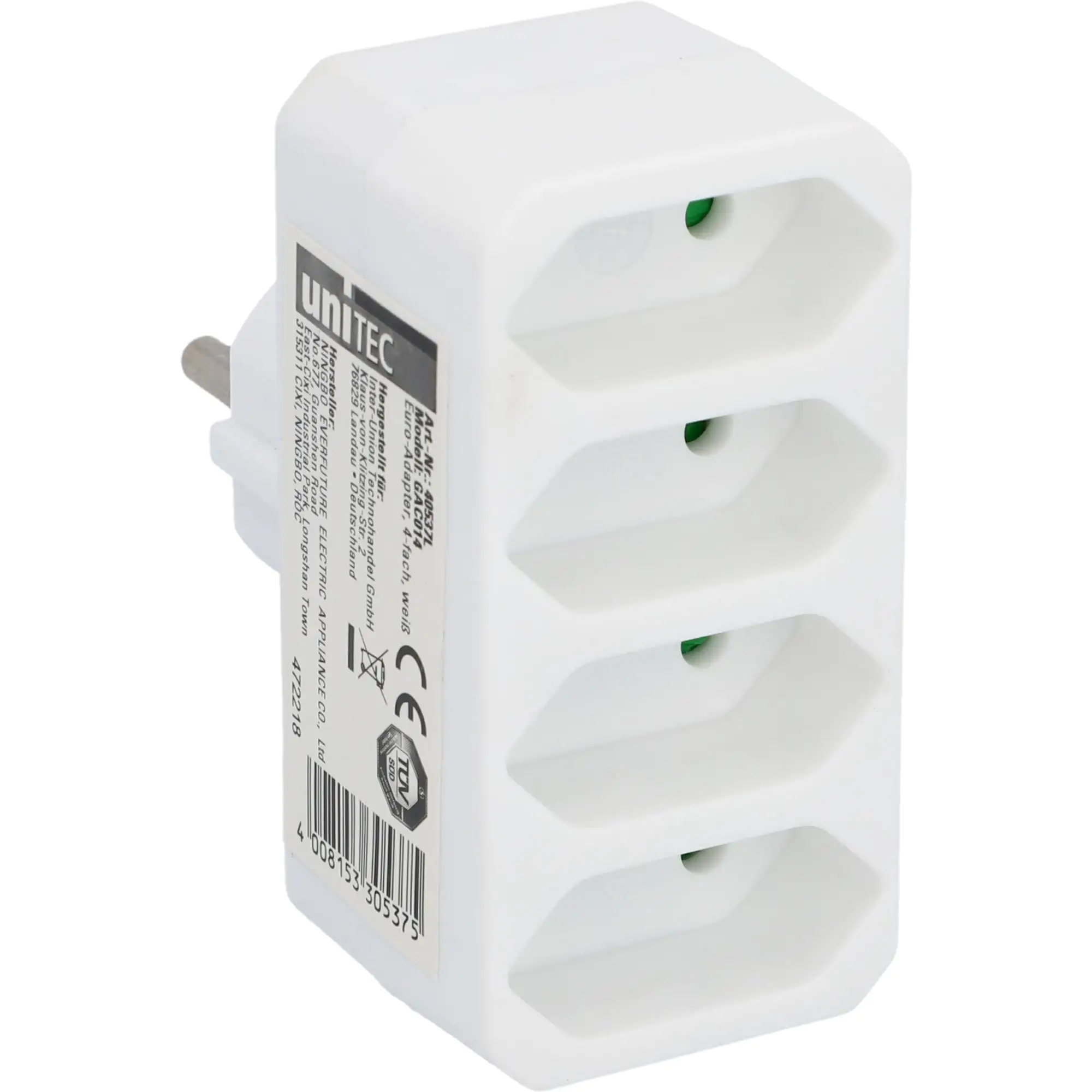 Euro-Adapter 4-fach weiß