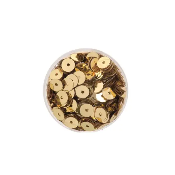 Glorex Paillettenscheiben 6 mm 7 g, goldfarben