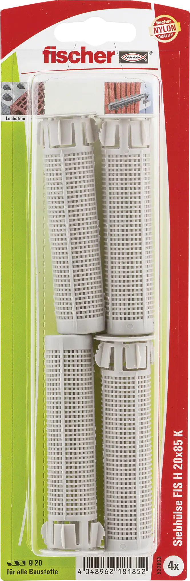 Fischer Ankerhülse FIS 20.0 x 85 mm - 4 Stück