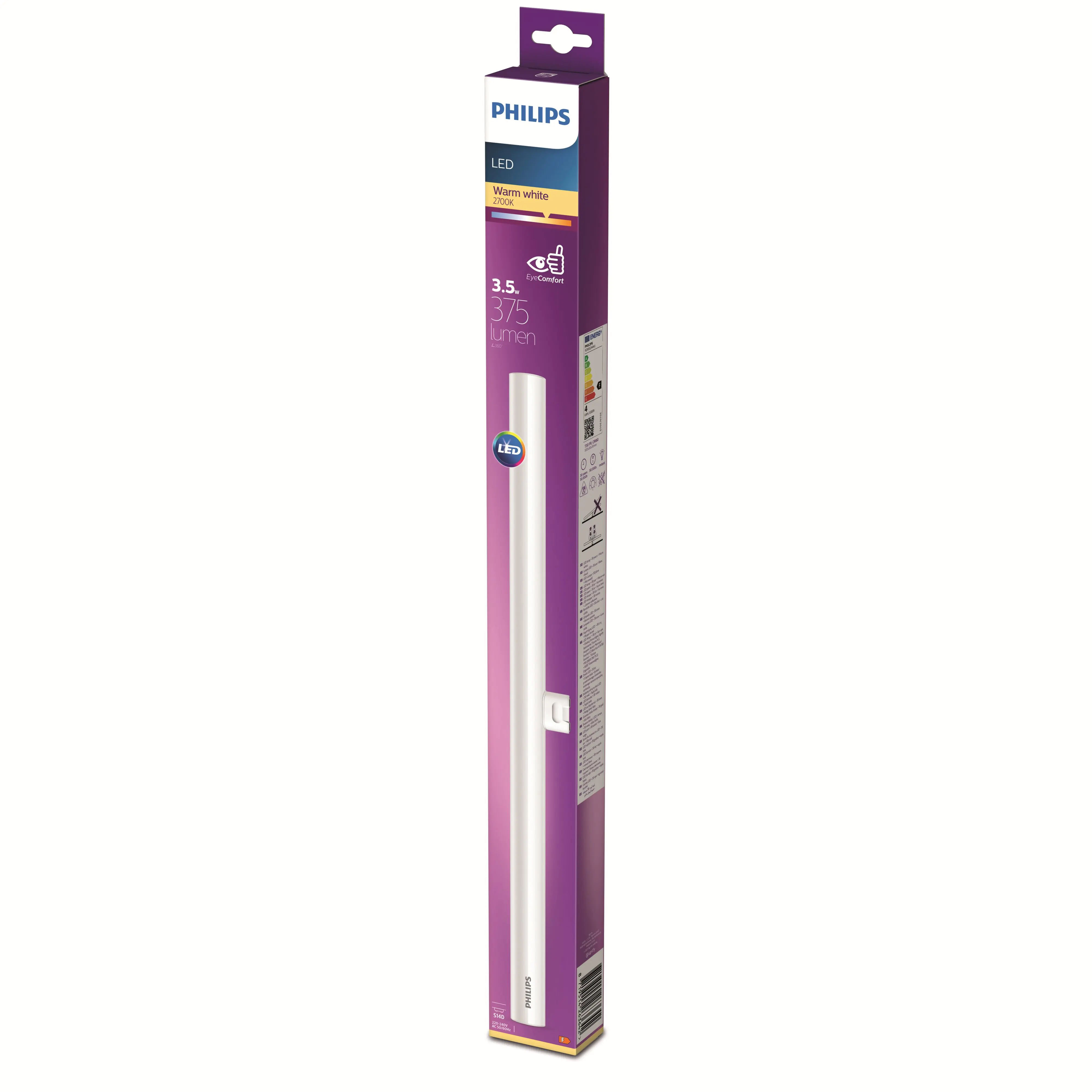 Philips LED-Leuchtmittel Stabform 50 cm S14D 3,5 W warmweiß