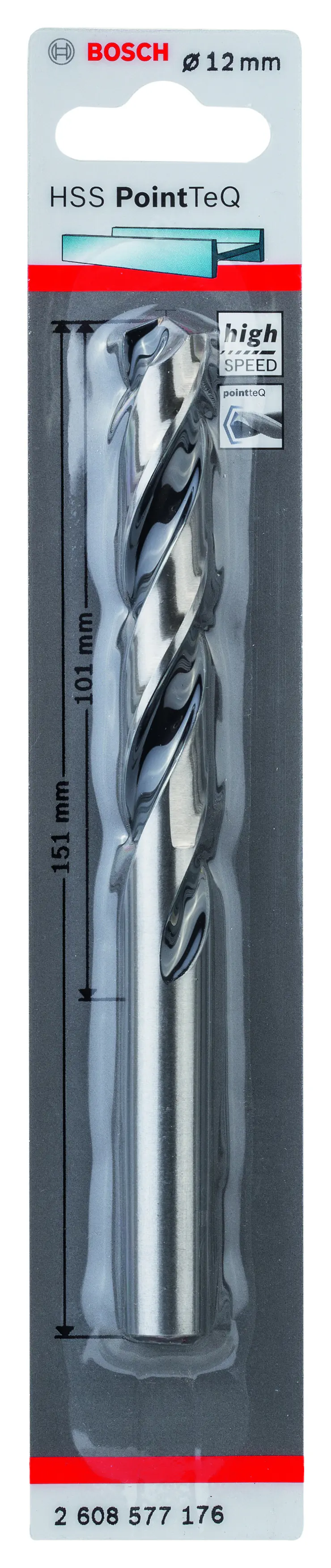 Bosch HSS-Spiralbohrer PointTeQ 12,0 mm