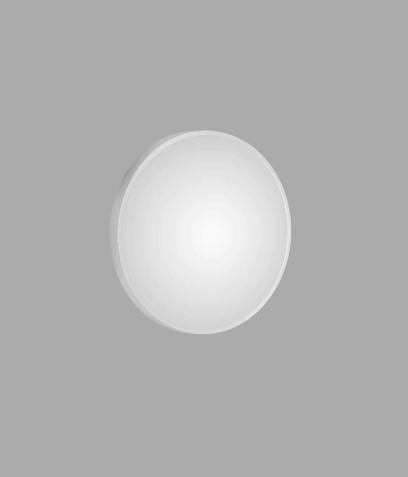 DSK Design Spiegel Silver Coiffeur White Ø50 cm, weiß
