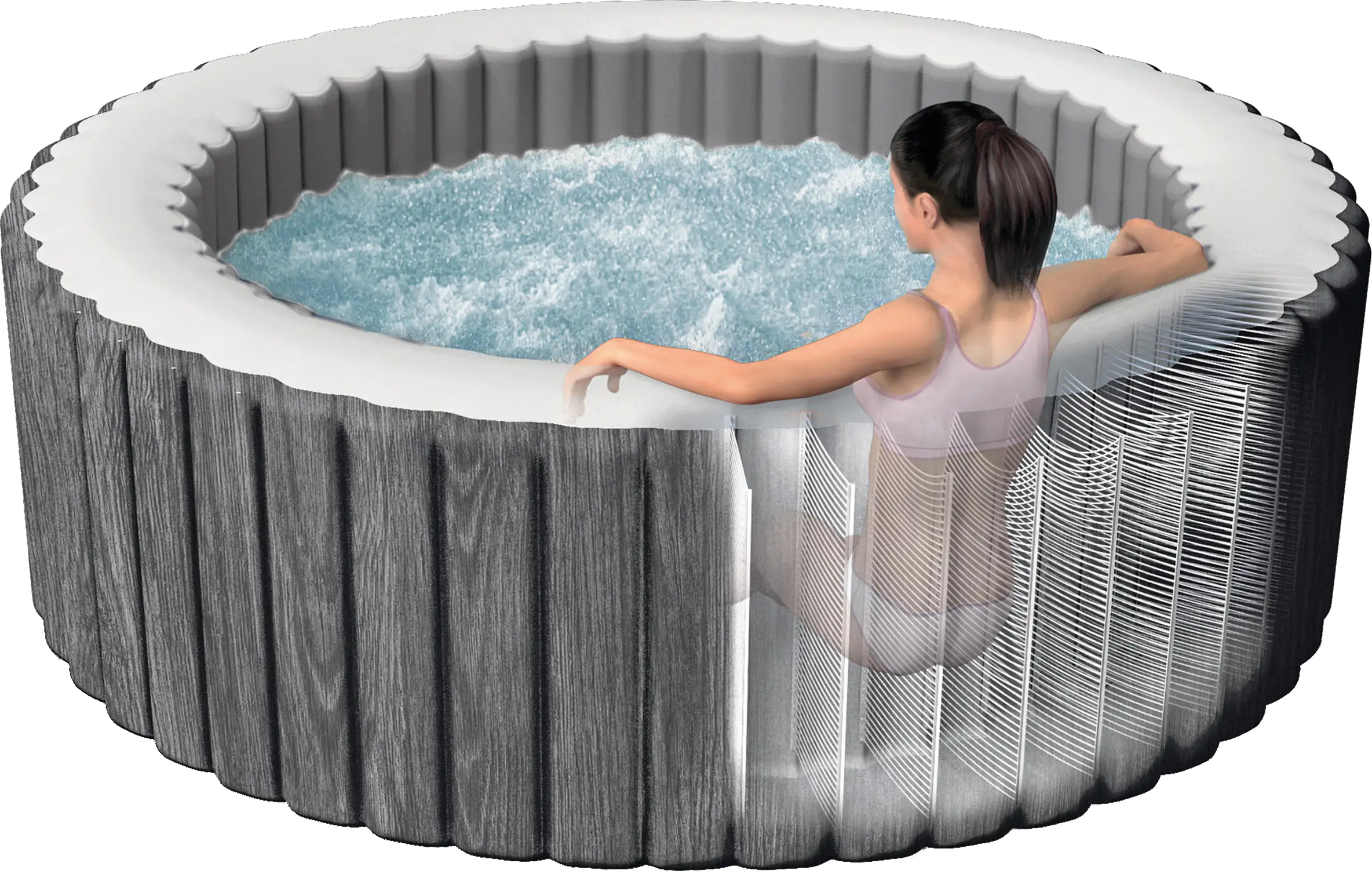 Intex Pure SPA Bubble Massage Greywood Deluxe Ø 196 x 71 cm