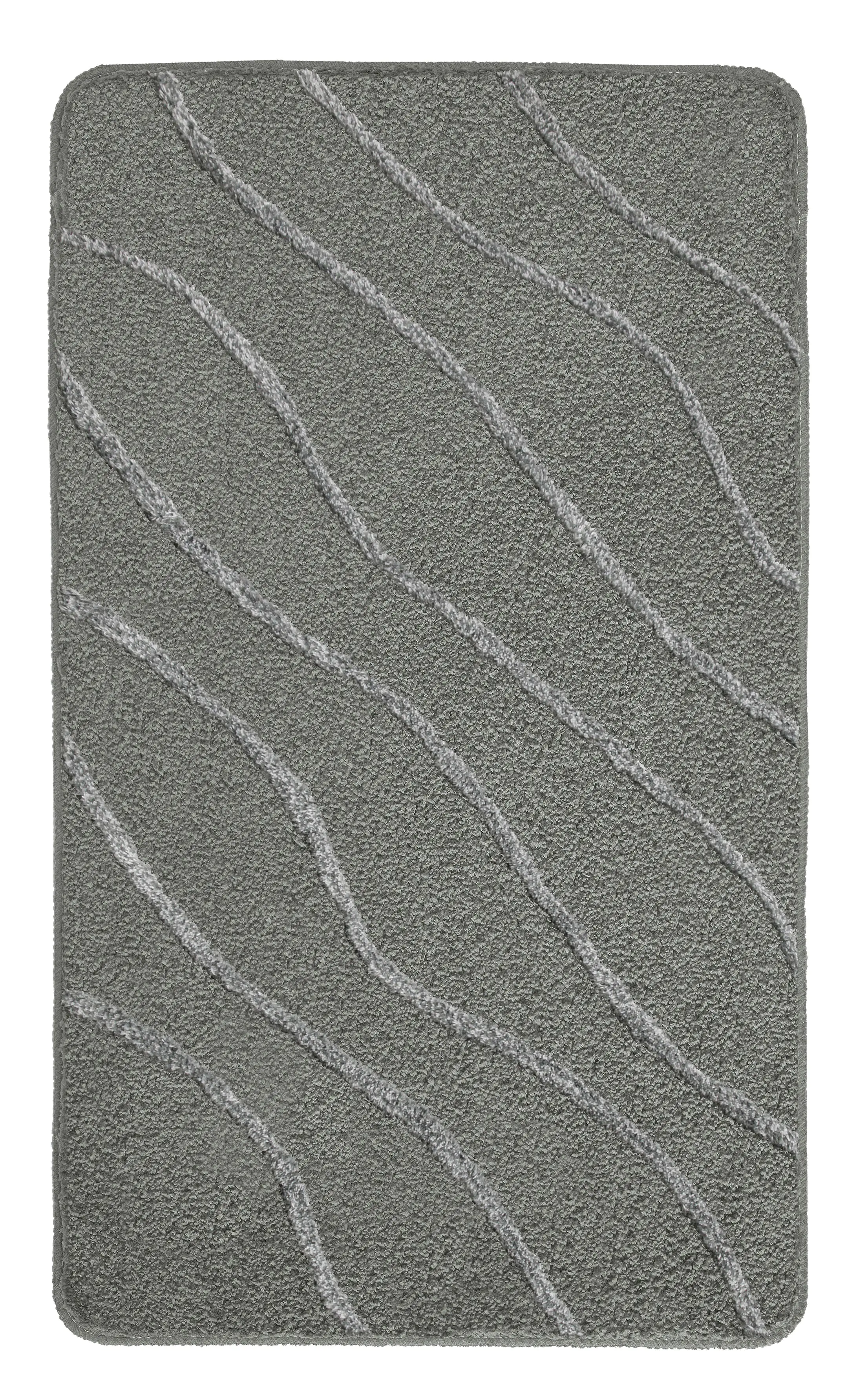 Kleine Wolke Badteppich Tram anthrazit Polyacryl 70 x 120 cm