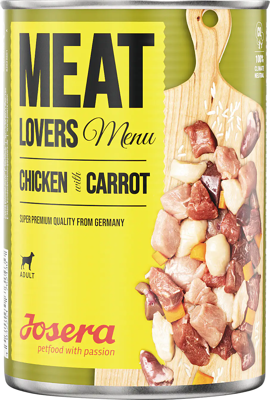 Josera Meat Lovers Hundenassfutter Adult 400 g Huhn & Karotten