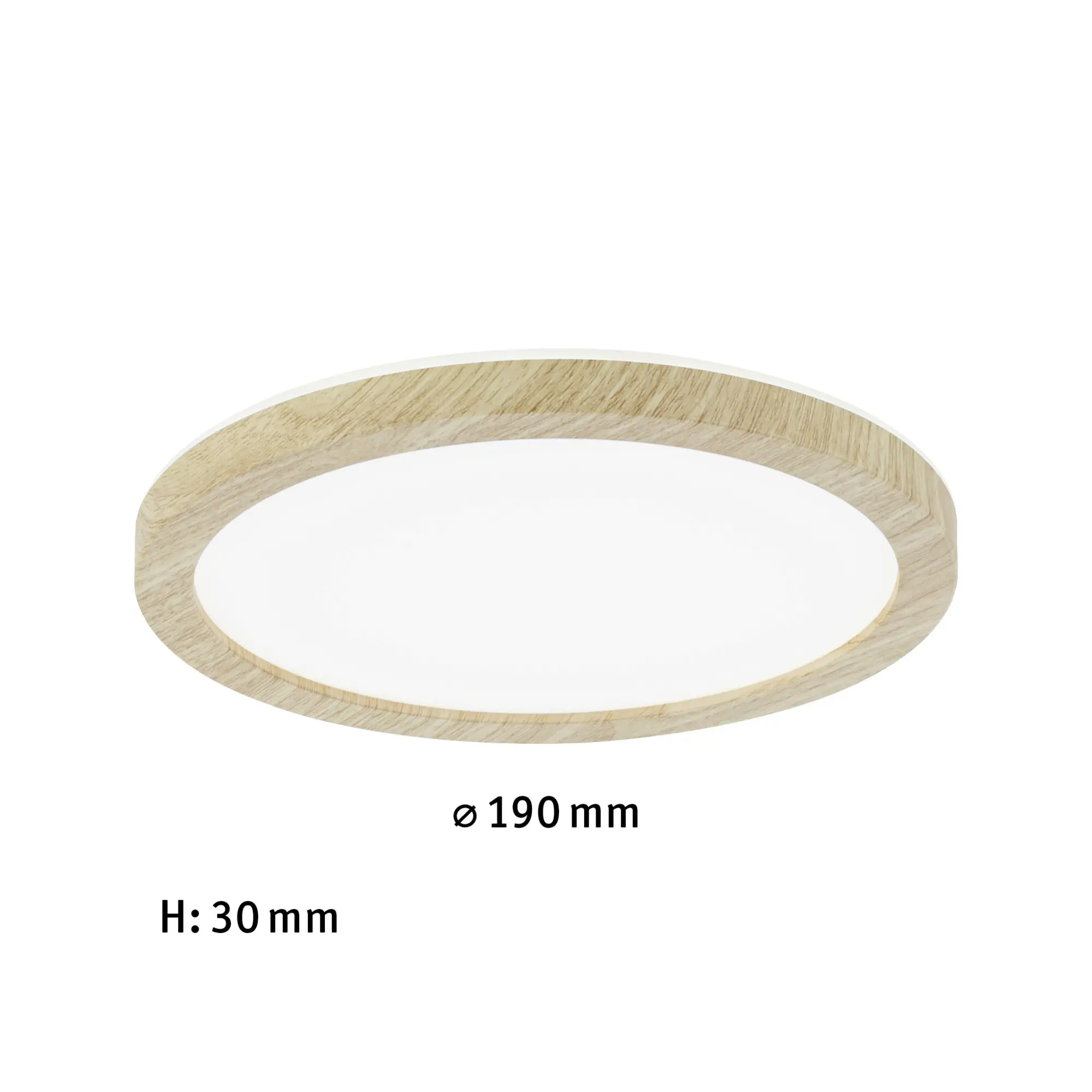 Paulmann LED Deckenleuchte Atria Shine Backlight Holzoptik Ø 19cm