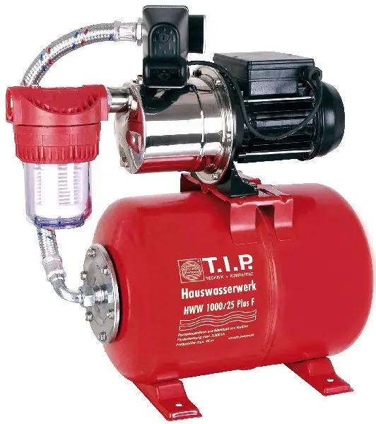 T.I.P. Hauswasserwerk HWW 1000/25 Plus F max. Fördermenge: 3.300 l/h, 800 W