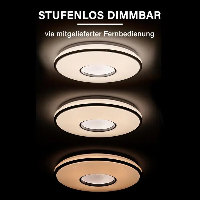 Megalight LED-Deckenlampe Shining Goldstar Ø 50 cm warmweiß-kaltweiß