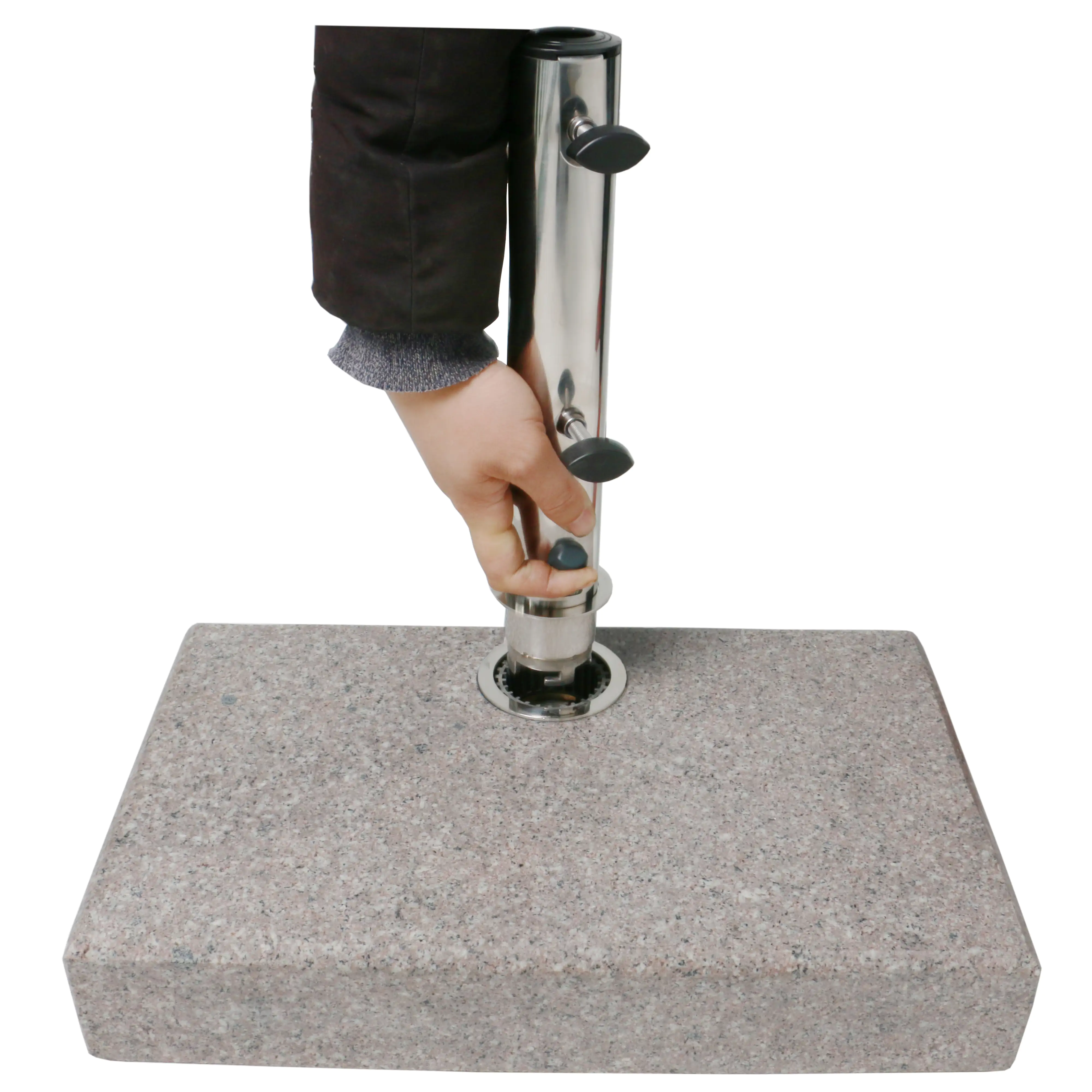 Primaster Granit Balkon-Schirmständer halb 25 kg