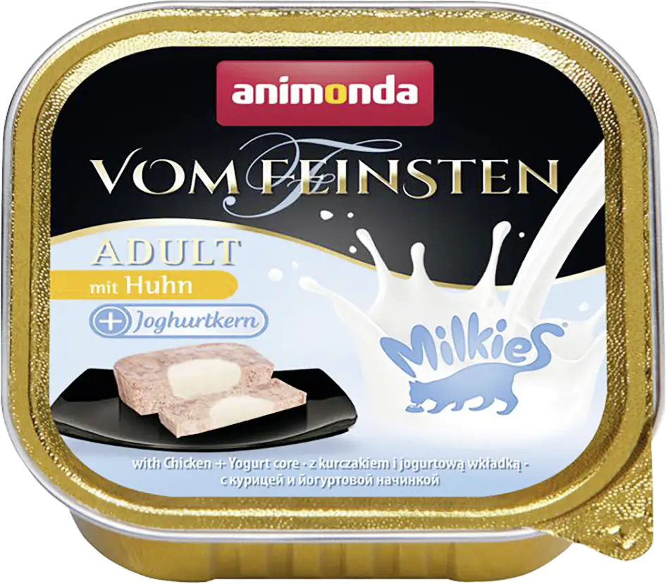 Animonda vom Feinsten Milkies Katzennassfutter Adult getreidefrei 100 g Huhn & Joghurtkern