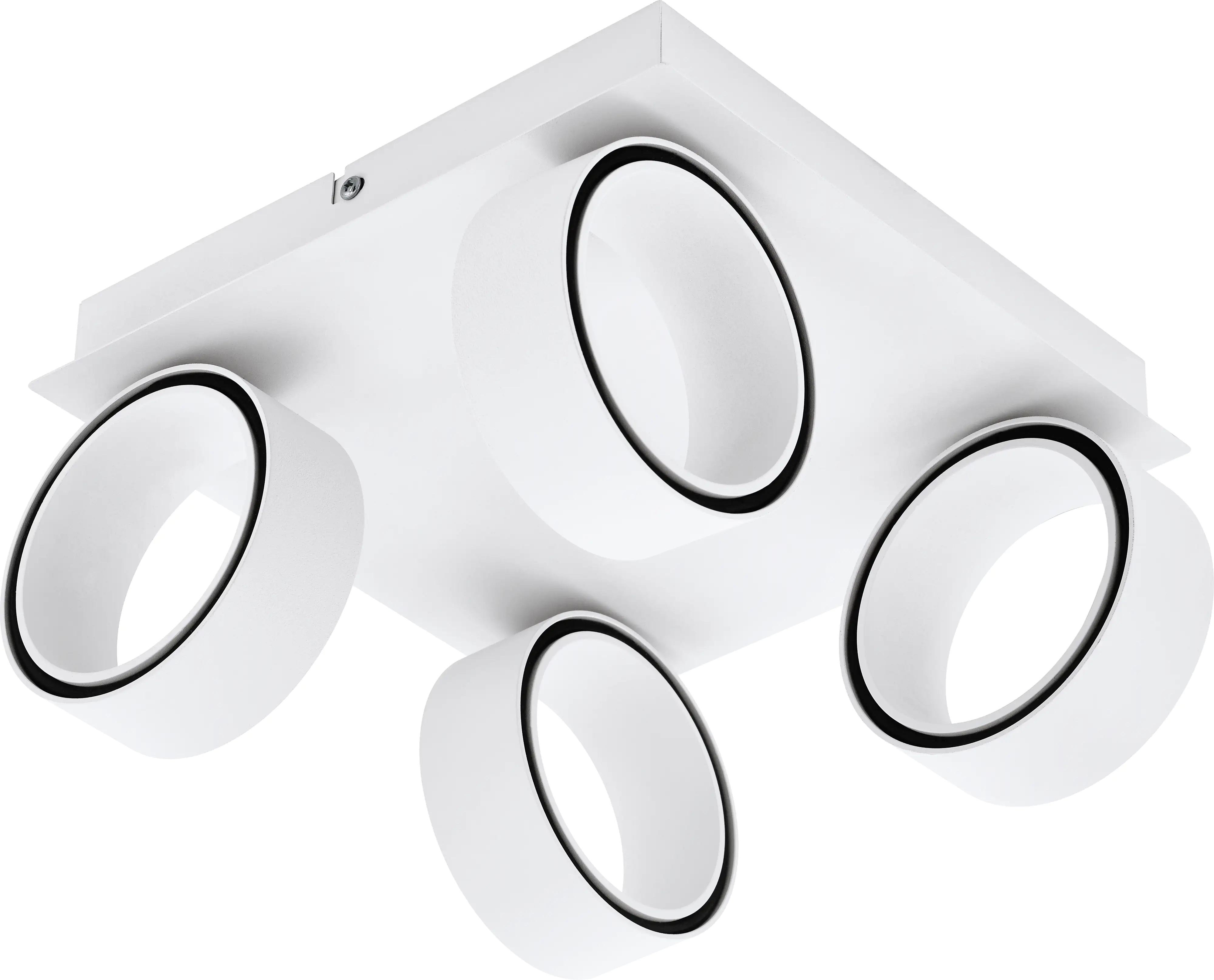 Eglo LED 4er Spot Albariza weiß chrom