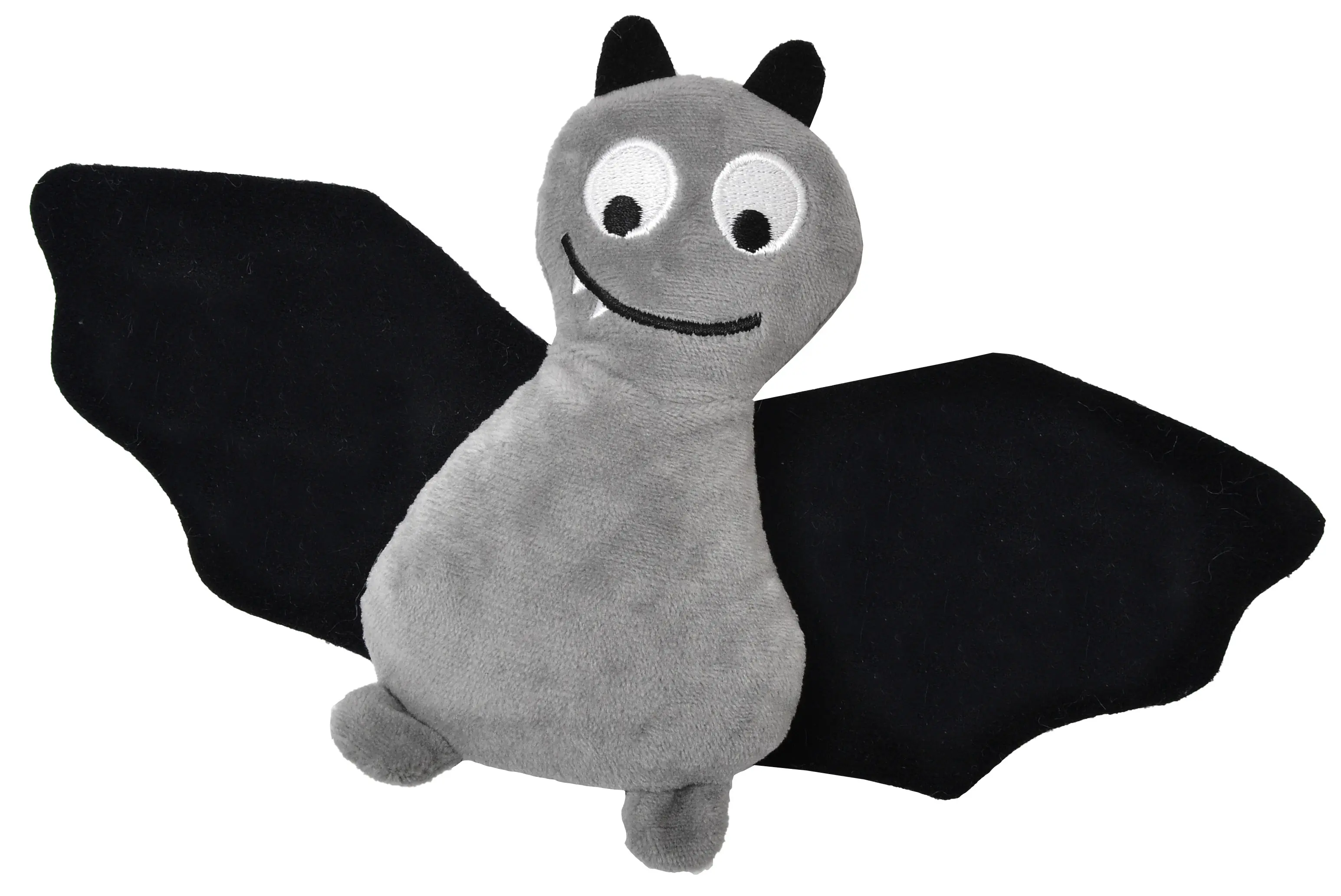 Aumüller Katzenspielzeug Frido Fledermaus 23 cm schwarz grau