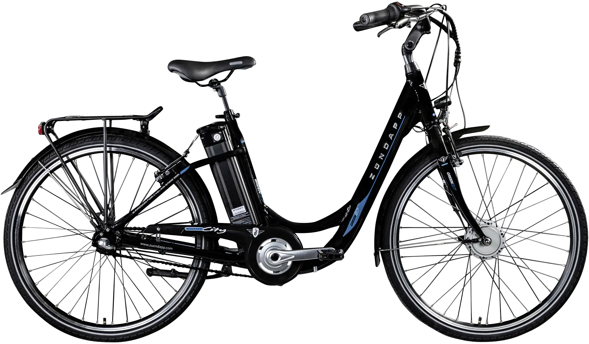 Zündapp E-Bike City Green 2.7 26 Zoll 3-Gang 536 Wh schwarz blau