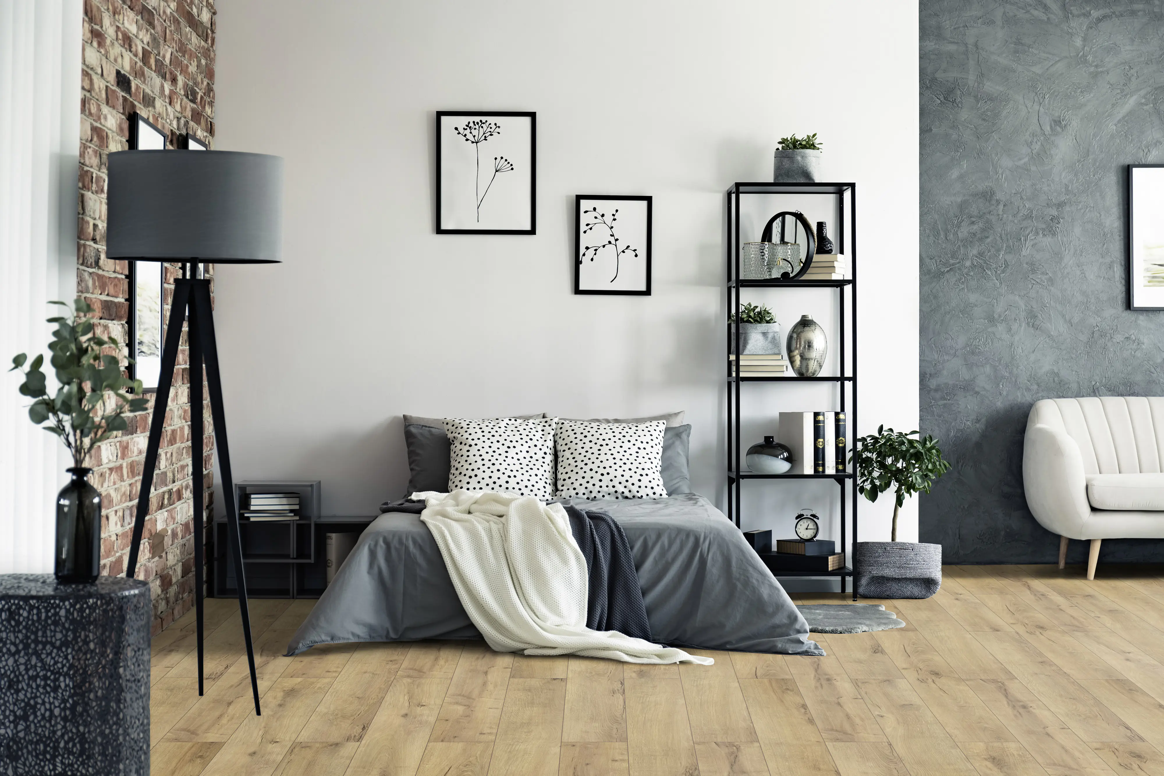 Classen Laminat Megaloc Aquaprotect 128,5 x 19,2 cm 8 mm Oak light natural