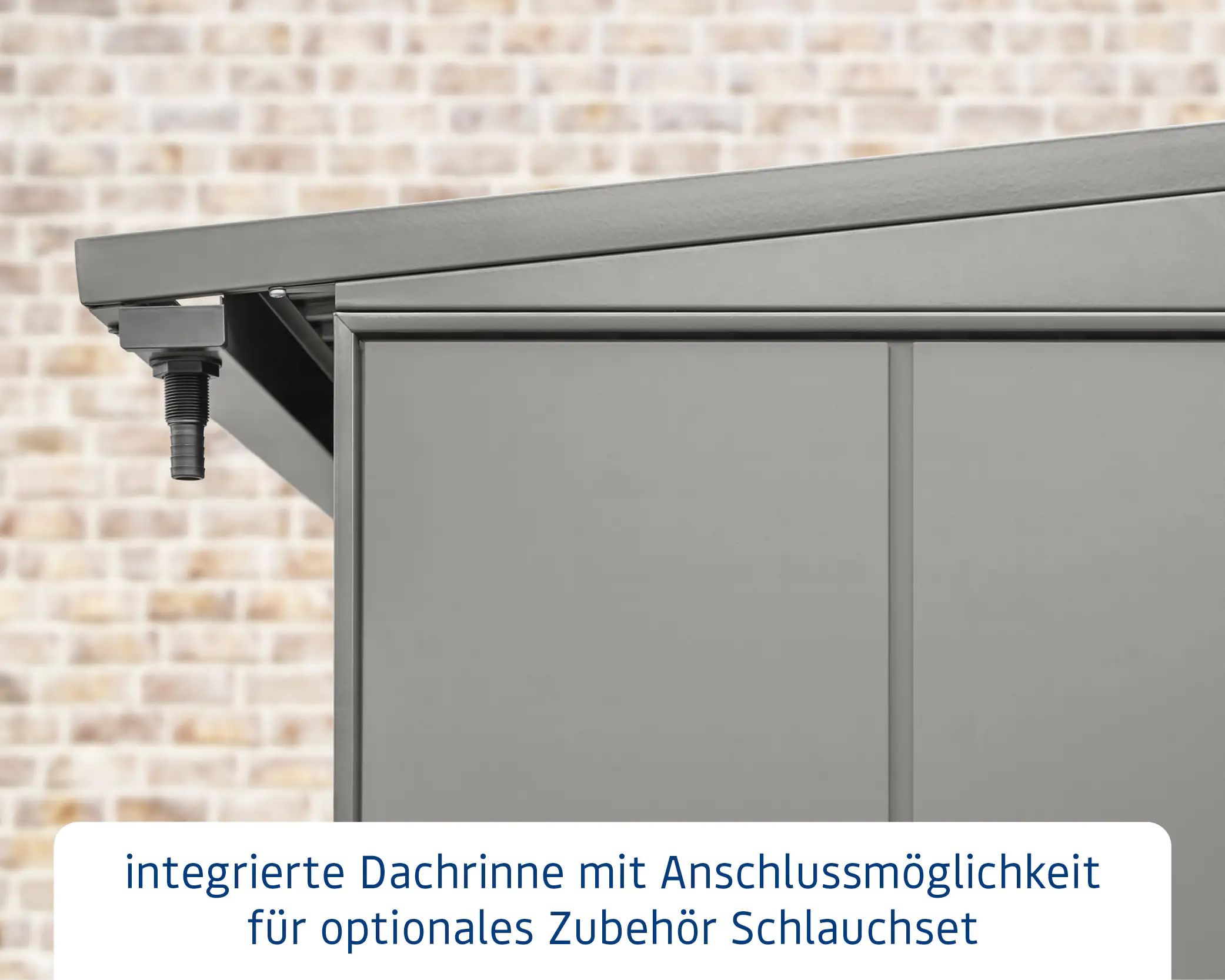 Ecostar Kaminholzregal Elegant-V Typ 2, graualuminium, mit Verstrebung