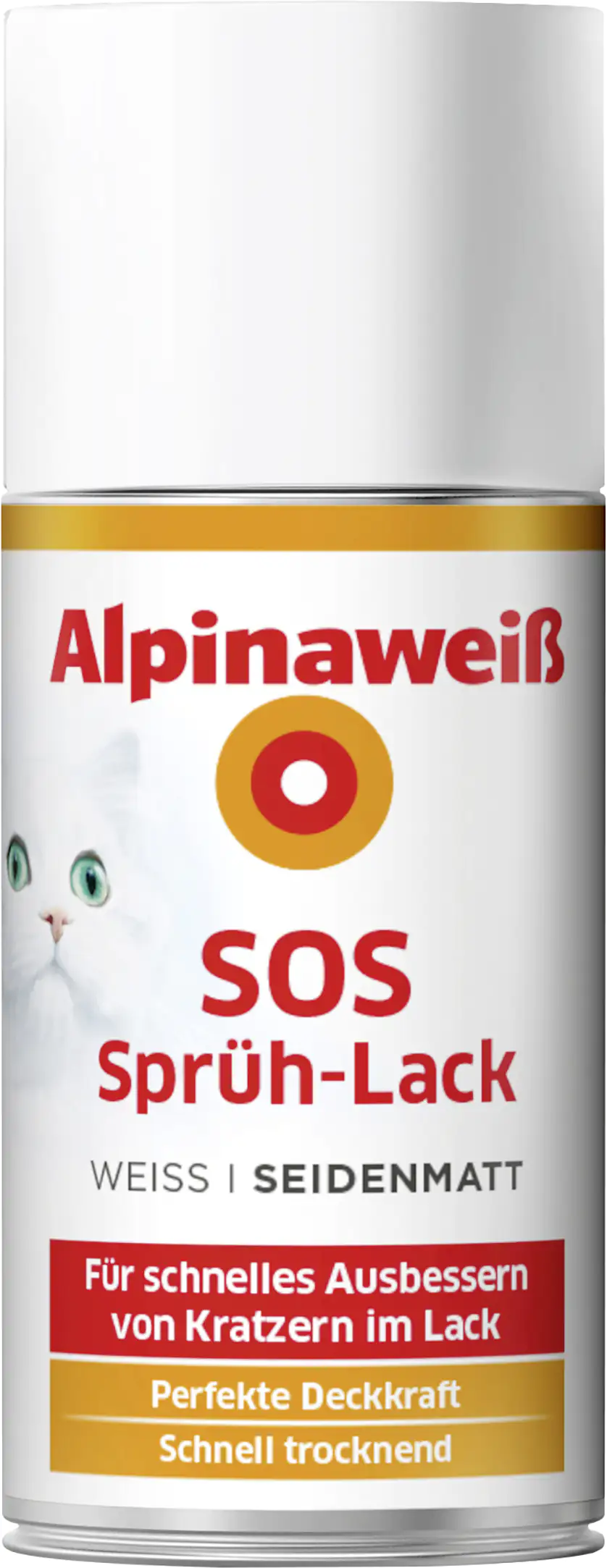 Alpinaweiß SOS Sprühlack 150 ml weiß seidenmatt