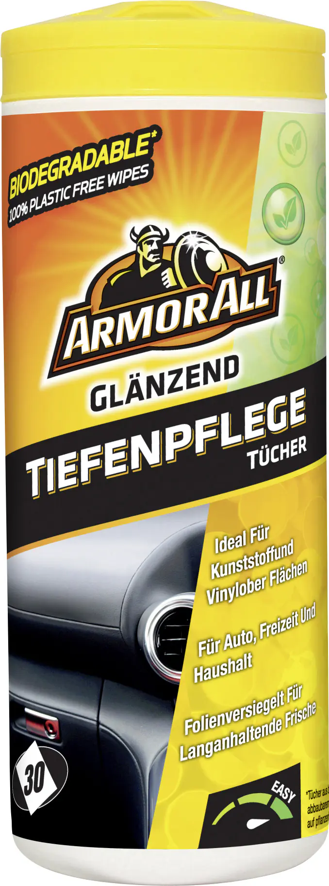 Armor All Kunststoffpflegetücher-Box glänzend 30 Tücher