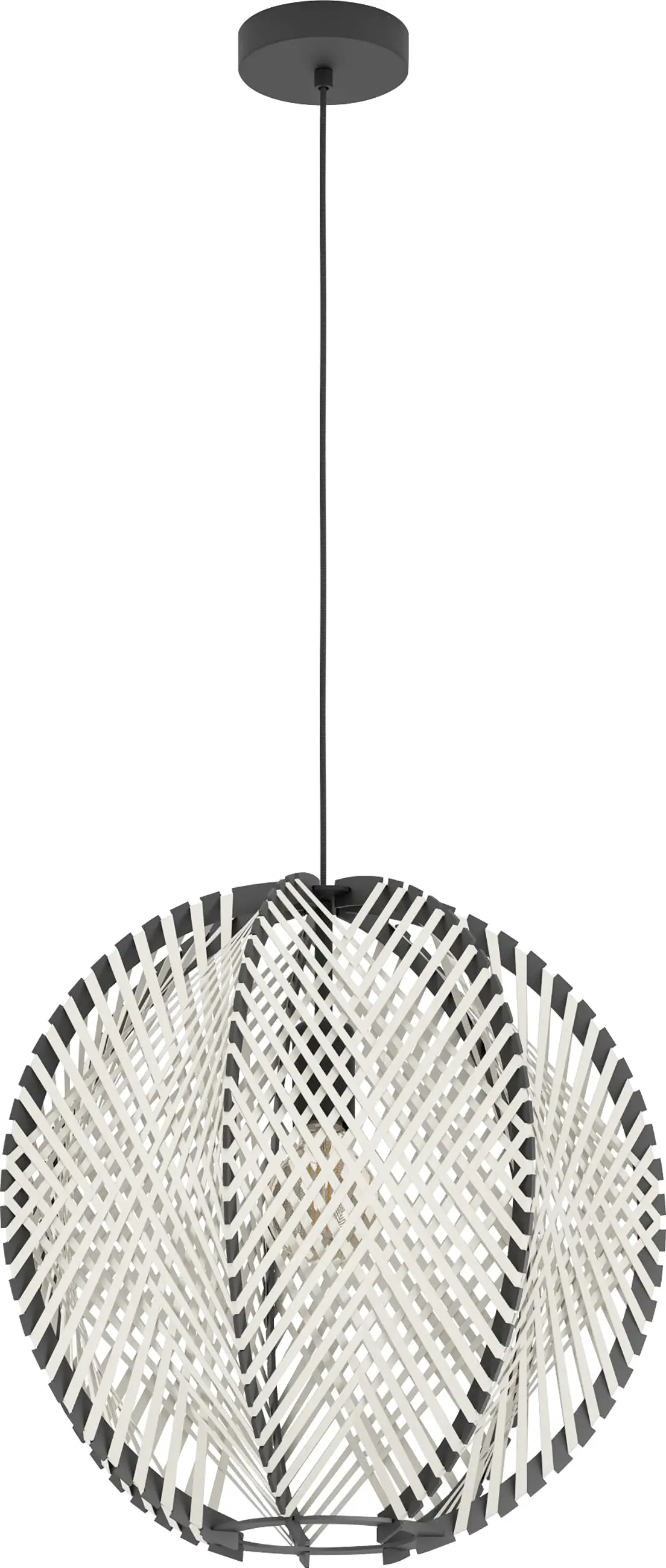 Eglo Hängeleuchte Waverton schwarz 48 x 110 cm E27
