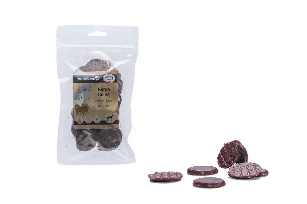 Beeztees Hundeleckerli Münzen getreidefrei 150 g Pferd