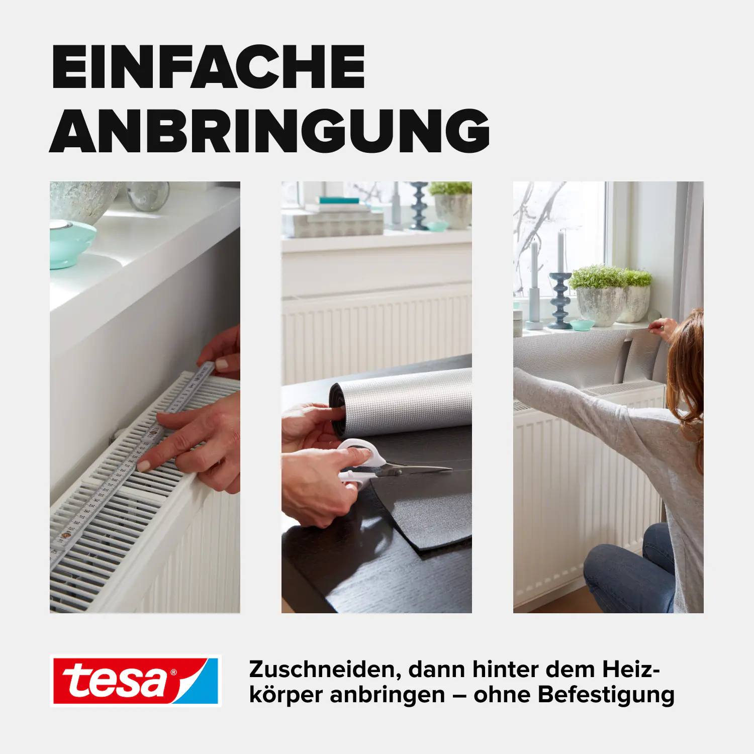 tesa Insulation Reflektorfolie für Heizkörper Heat Reflect 1 x 0,7 m