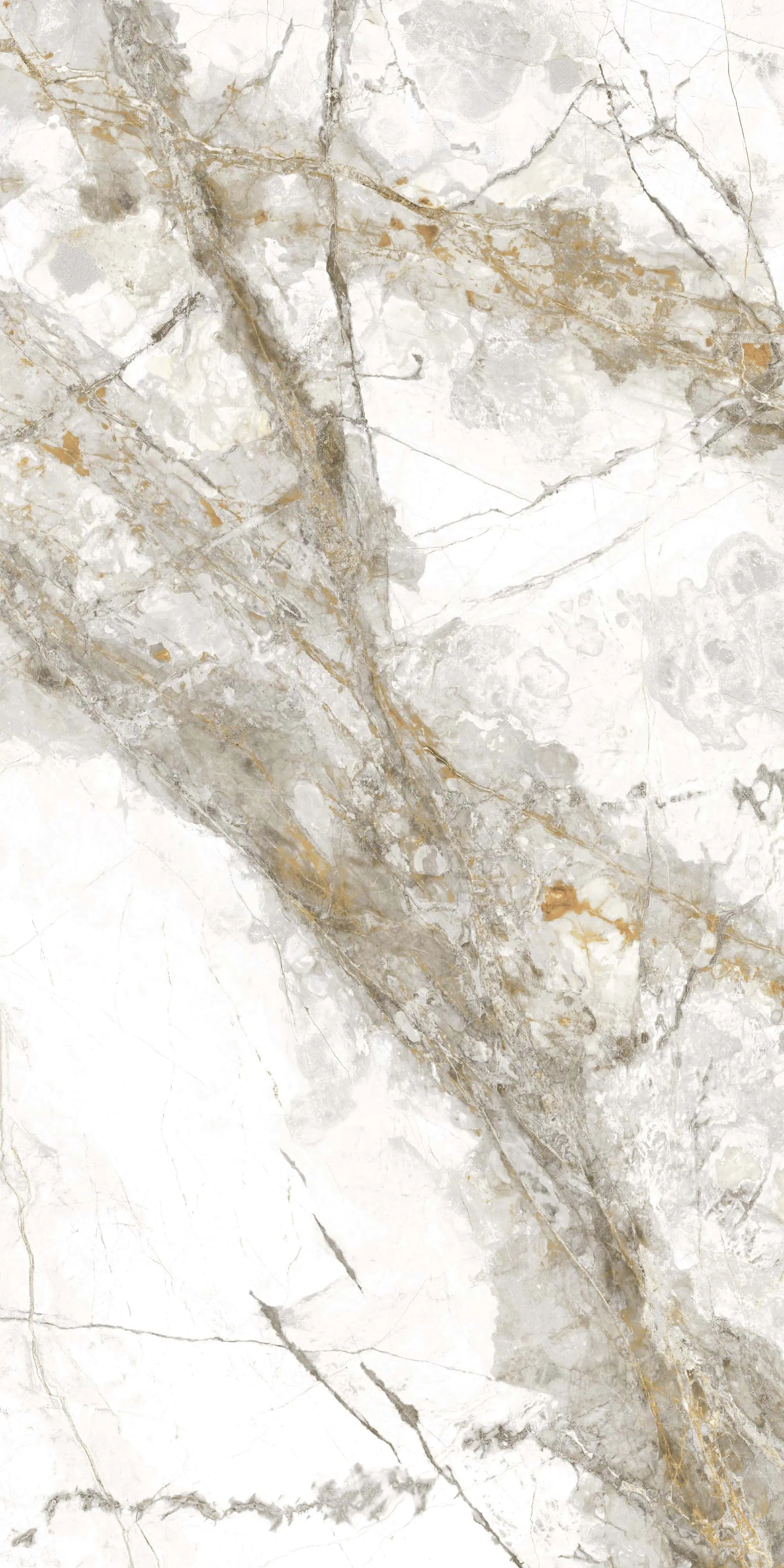Bodenfliese Feinsteinzeug Caldera 60 x 120 cm gold